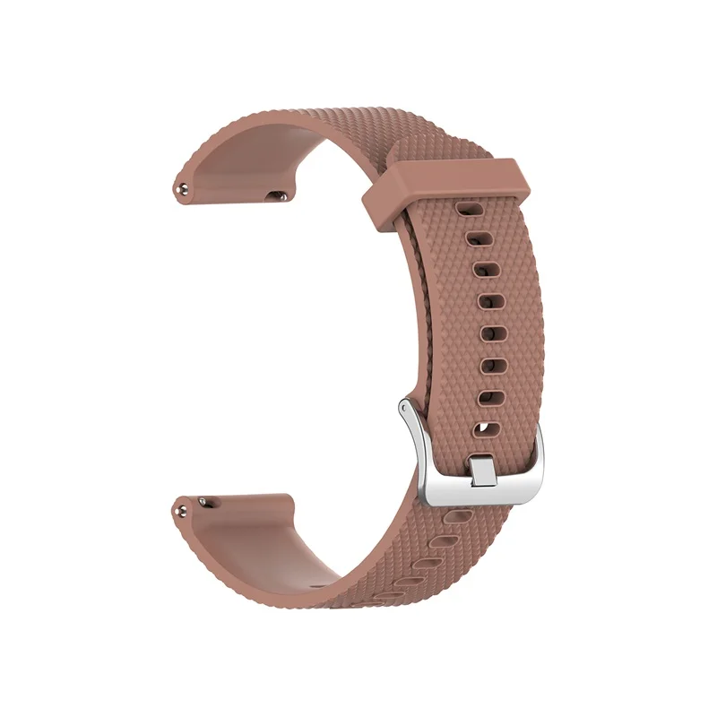 Коричневый 20 мм 22 мм спортивный смарт-браслет силиконовый браслет для Garmin Venu Forerunner 645 245 м Vivoactive 3 для наручных часов GT - Цвет: Коричневый