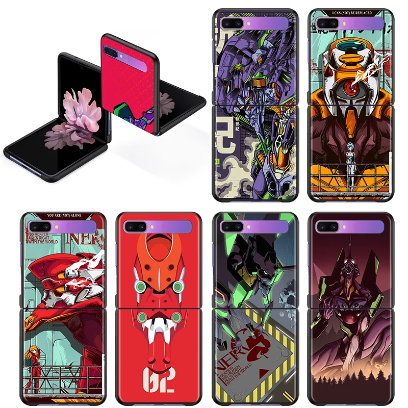 

Anime Evangelion Rei NERV For Samsung Galaxy Z Flip 3 5G Shockproof Hard Shell Black Fashion Mobile Capa Fundas Phone Case