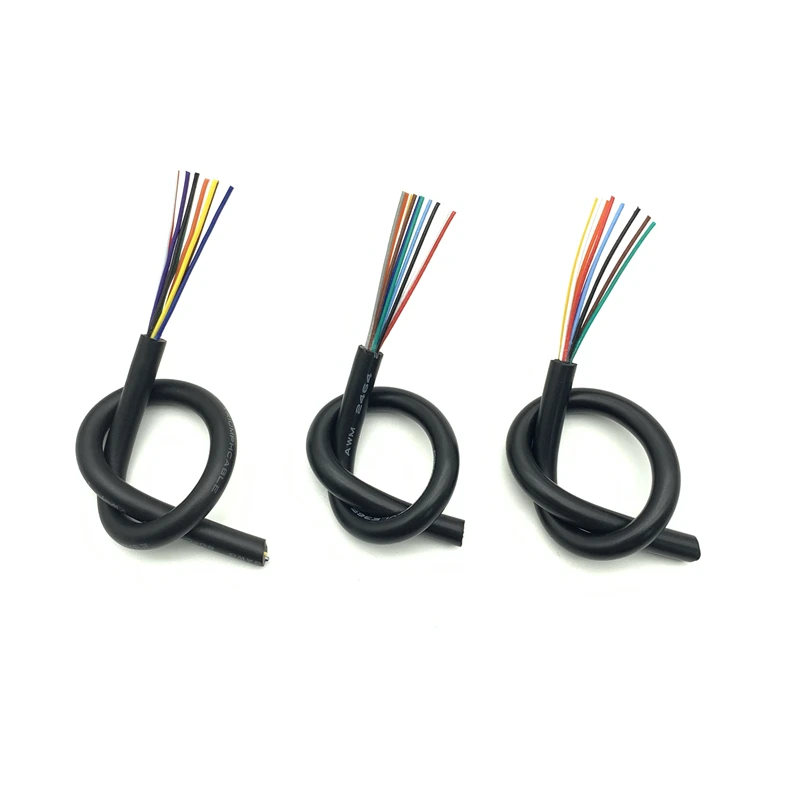 Провод с покрытием 1 м кабель 20AWG канал аудио линии 2 3 4 5 6 7 8 ядер изолированный