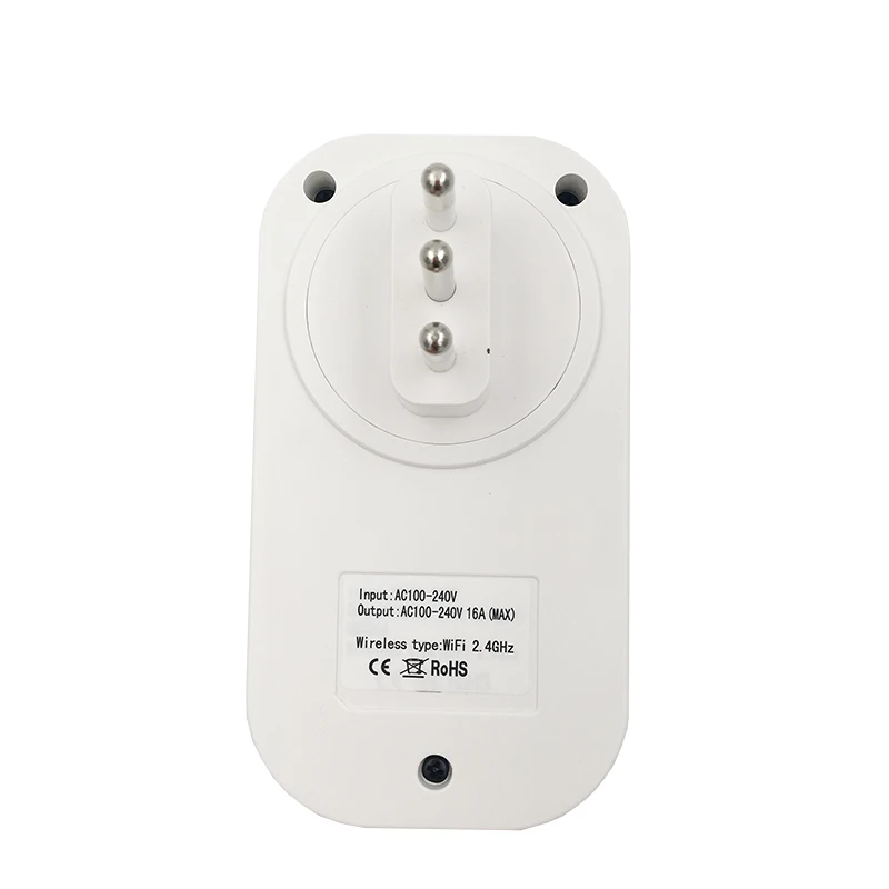 Смарт-розетка Lonsonho, Wi-Fi, умная розетка 16А, 3520 Вт, монитор мощности, энергосбережение, ЕС, Австралия, Великобритания, Бразилия, Израиль, Чили, штепсельная вилка Tuya Smart Life App
