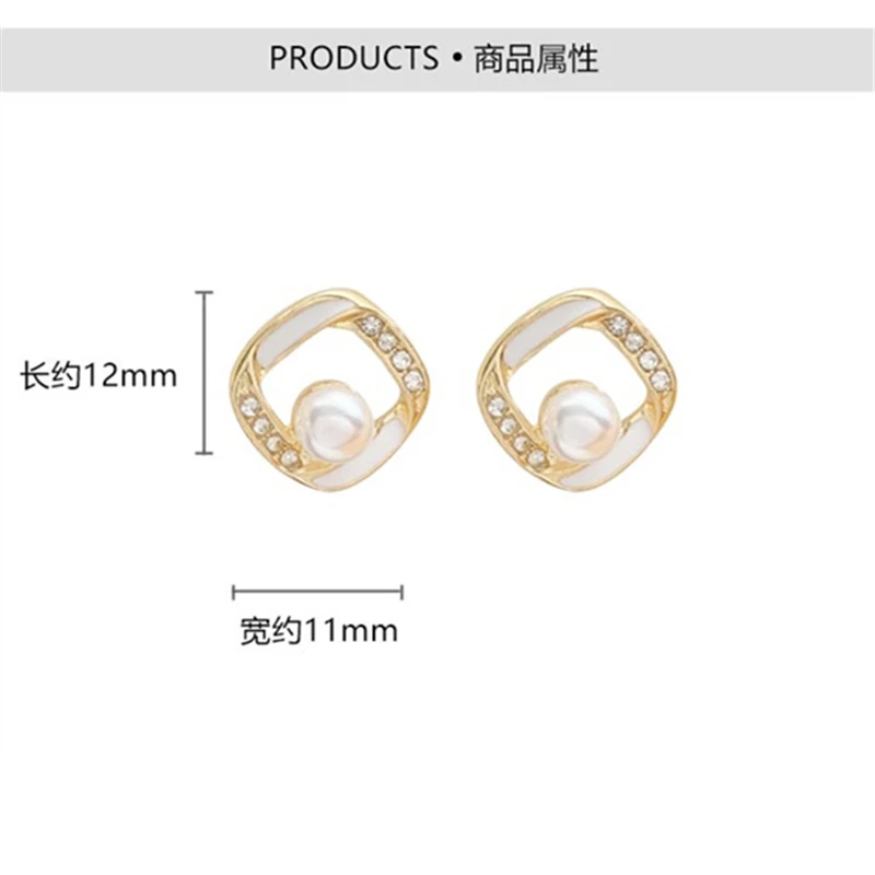 

S925 New Korean geometric irregular pearl earrings, stylish women's earrings, small gifts, 2020 new jewelry