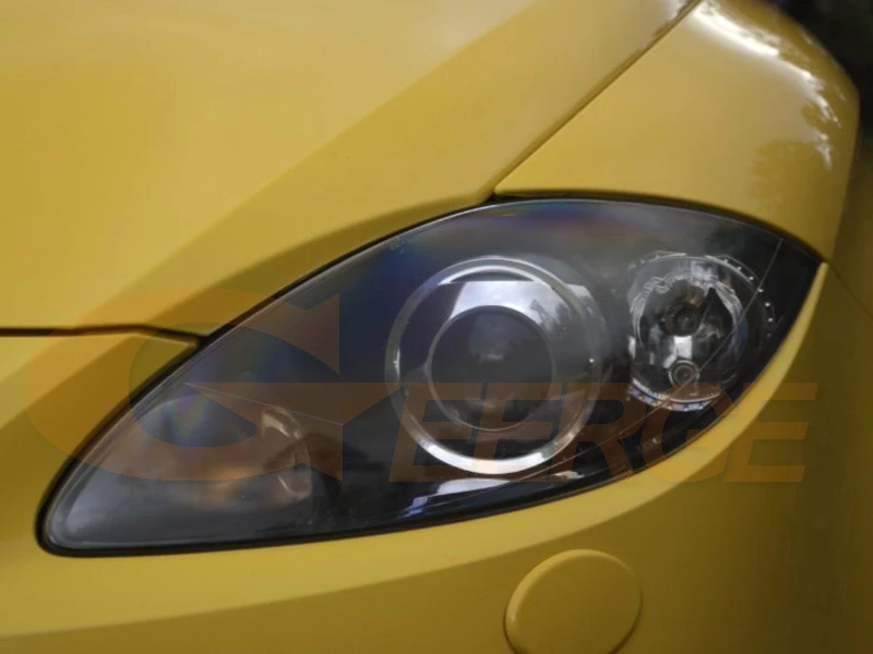 Для seat leon Mk2 1P facelift 2009-2012 ксеноновая фара RF пульт дистанционного управления Bluetooth приложение многоцветный RGB led angel eyes kit