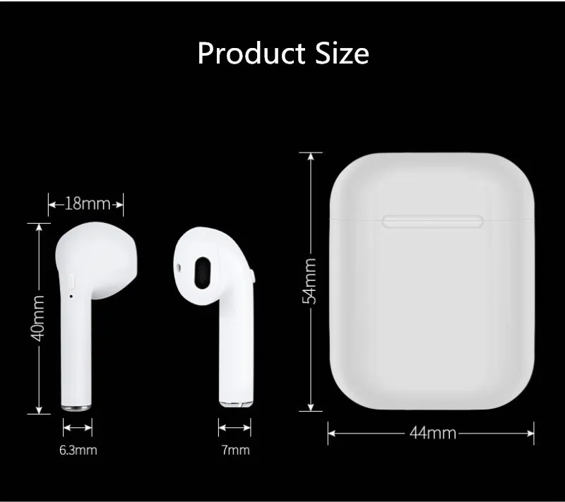GutsyMan i7s TWS мини беспроводные Bluetooth наушники стерео i9s TWS наушники i24 TWS гарнитура с зарядной коробкой микрофон для смартфонов