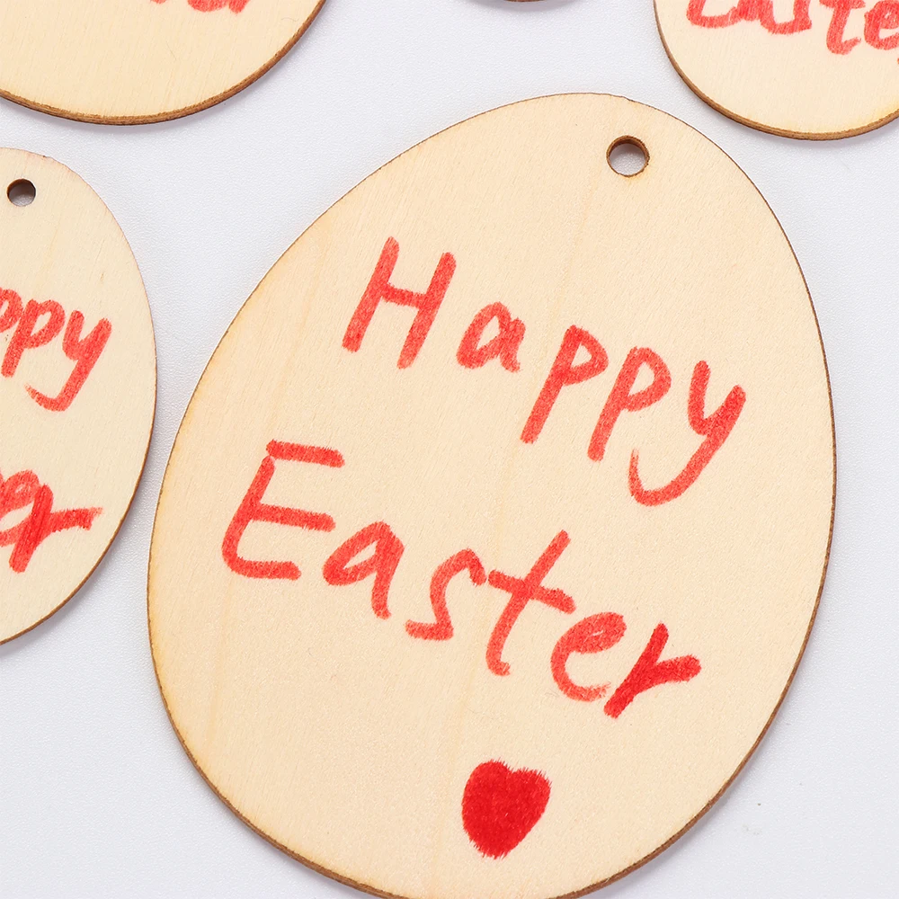 30 80 мм необработанные пустые пасхальные яйца из натурального дерева орнамент