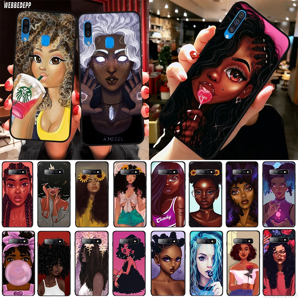 2bunz Melanin Poppin Aba TPU чехол для samsung Galaxy A2 Core A20e A70s J4 J6 Plus Prime J7 Duo J8 мягкий | Мобильные