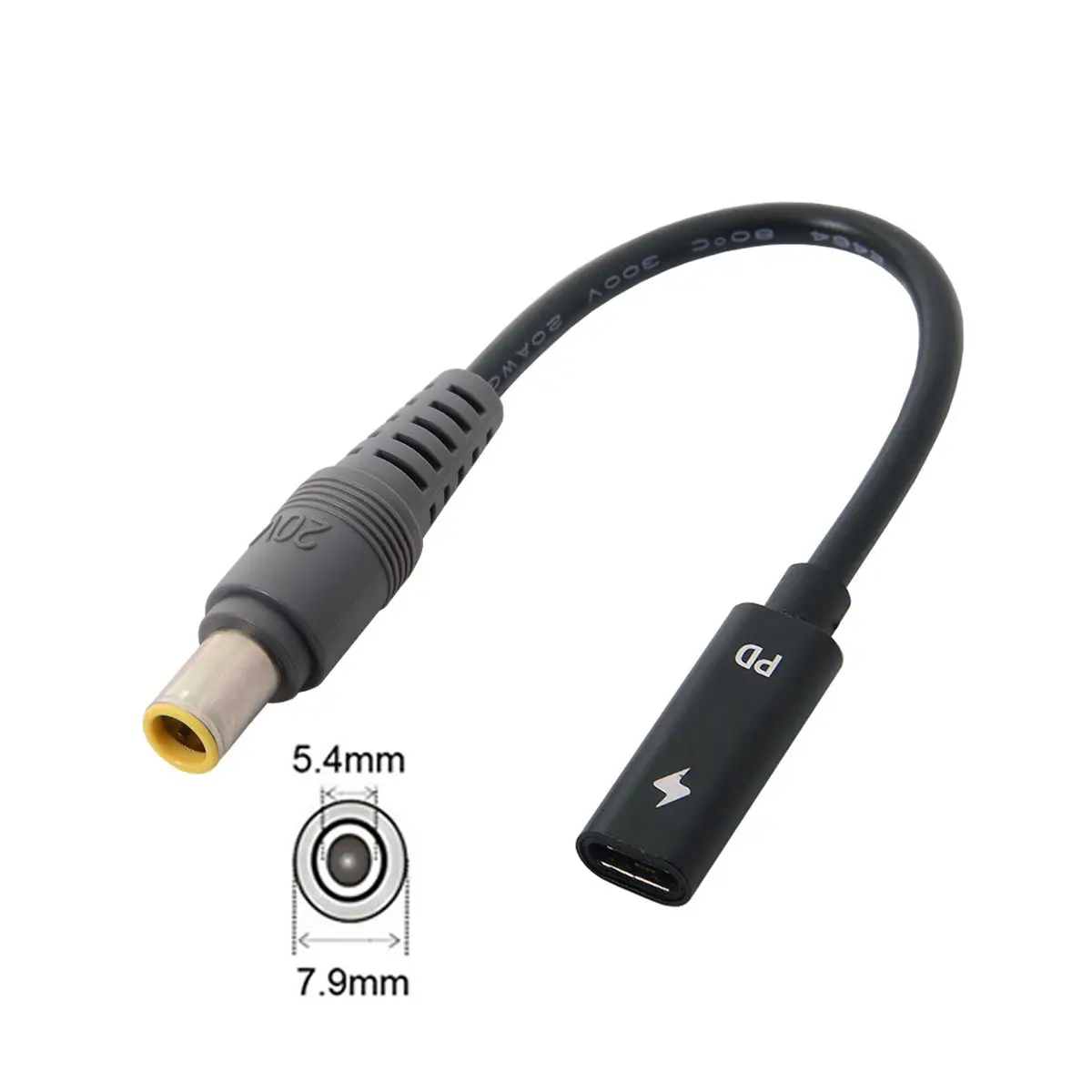 Chenyang Тип C USB женский Вход переменного тока в постоянный 7 4*5 0 мм/5 5*2 5 1 мм/4 0*1 3 мм ..