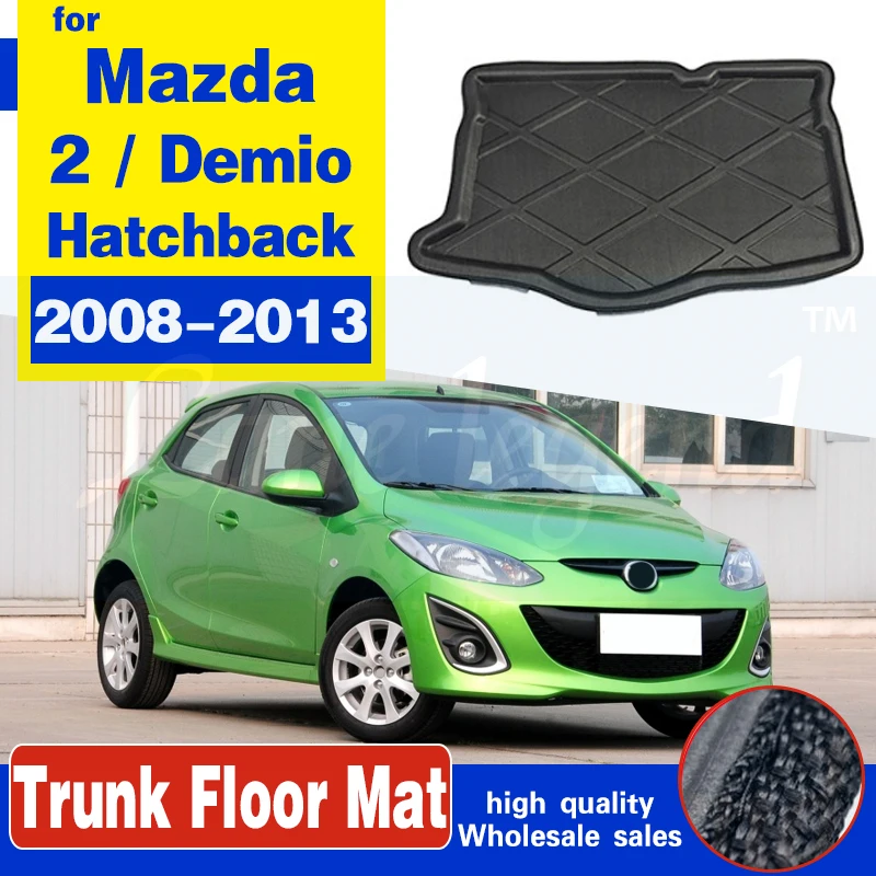 Для Mazda 2/Demio GE хэтчбек 2008 2013Car сзади коврик для багажника БАГАЖНИК Грузовой лоток