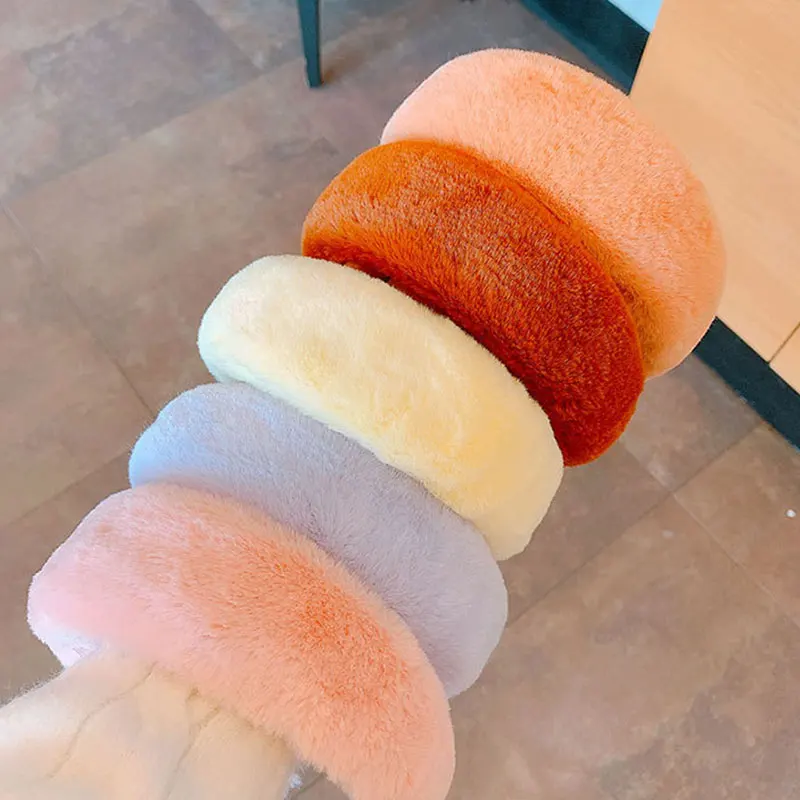 

Gentle Wash Face Broad-brimmed Hair Bands Multi-colored Simplicity Wild Hair Accessories Fashionable Solid Color Headband