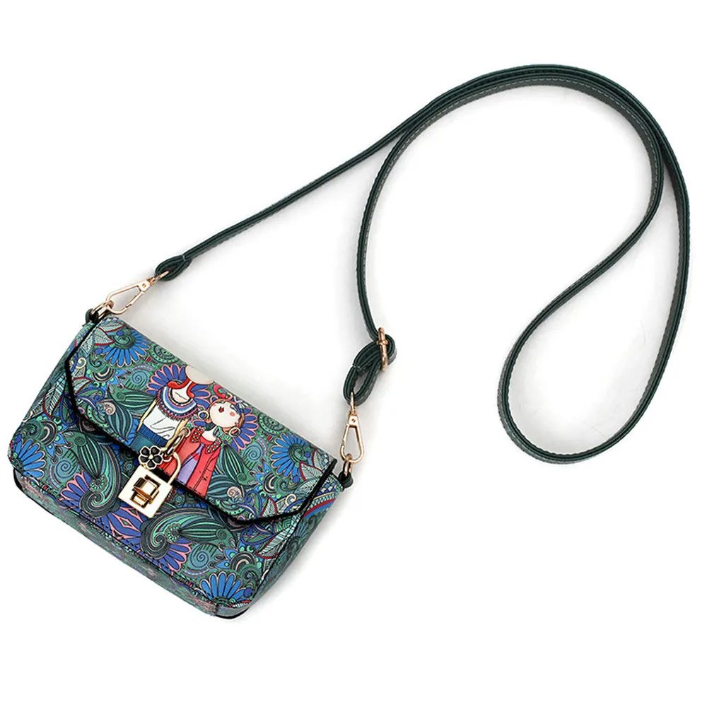 Женская сумка через плечо сумка-тоут сумочка модная в народном стиле с принтом