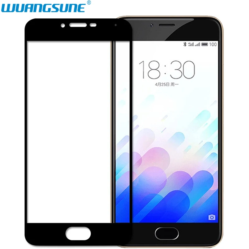 

For Meizu M3S Full cover Tempered Glass 9H Explosion-proof HD Screen Protector for Meizu M3 mini 5.0 inch Phone glass film