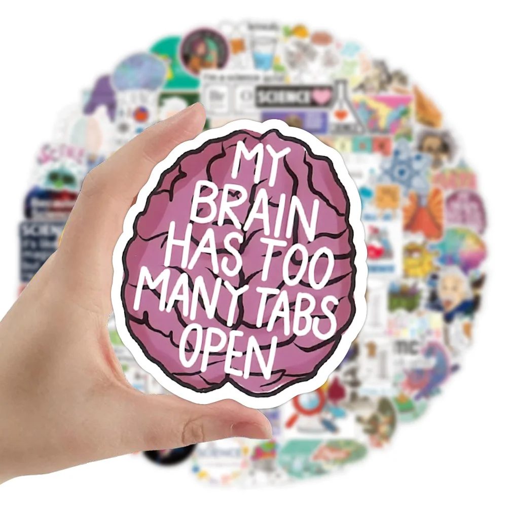 10/30/50/100 шт. научная лаборатория забавная химия ученые наклейки s DIY скейтборд