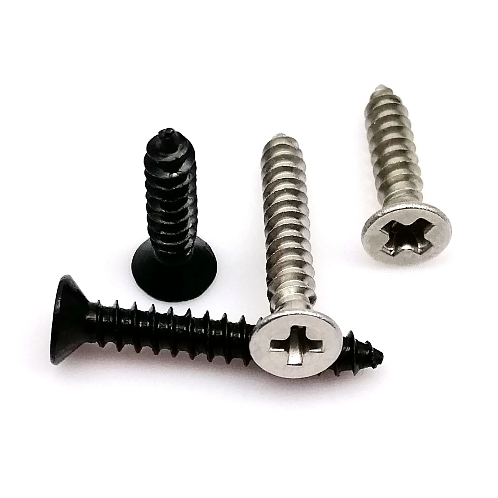 100X M1 M1.2 M1.4 M2 M2.6 M3 M4 Small Micro Stainless Steel Carbon Cross Phillips Flat Countersunk Head Self Tapping Screw | Обустройство