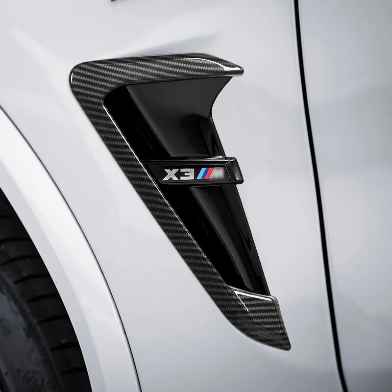 Для BMW X3 X4 G01 G02 G08 Shark Gills боковое крыло автомобиля 3D Строительные наклейки логотип