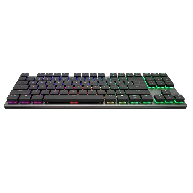 Cooler Master SK630 slim mechanical keyboard Cherry MX short red switch 87-key full-key no punch RGB lighting effect