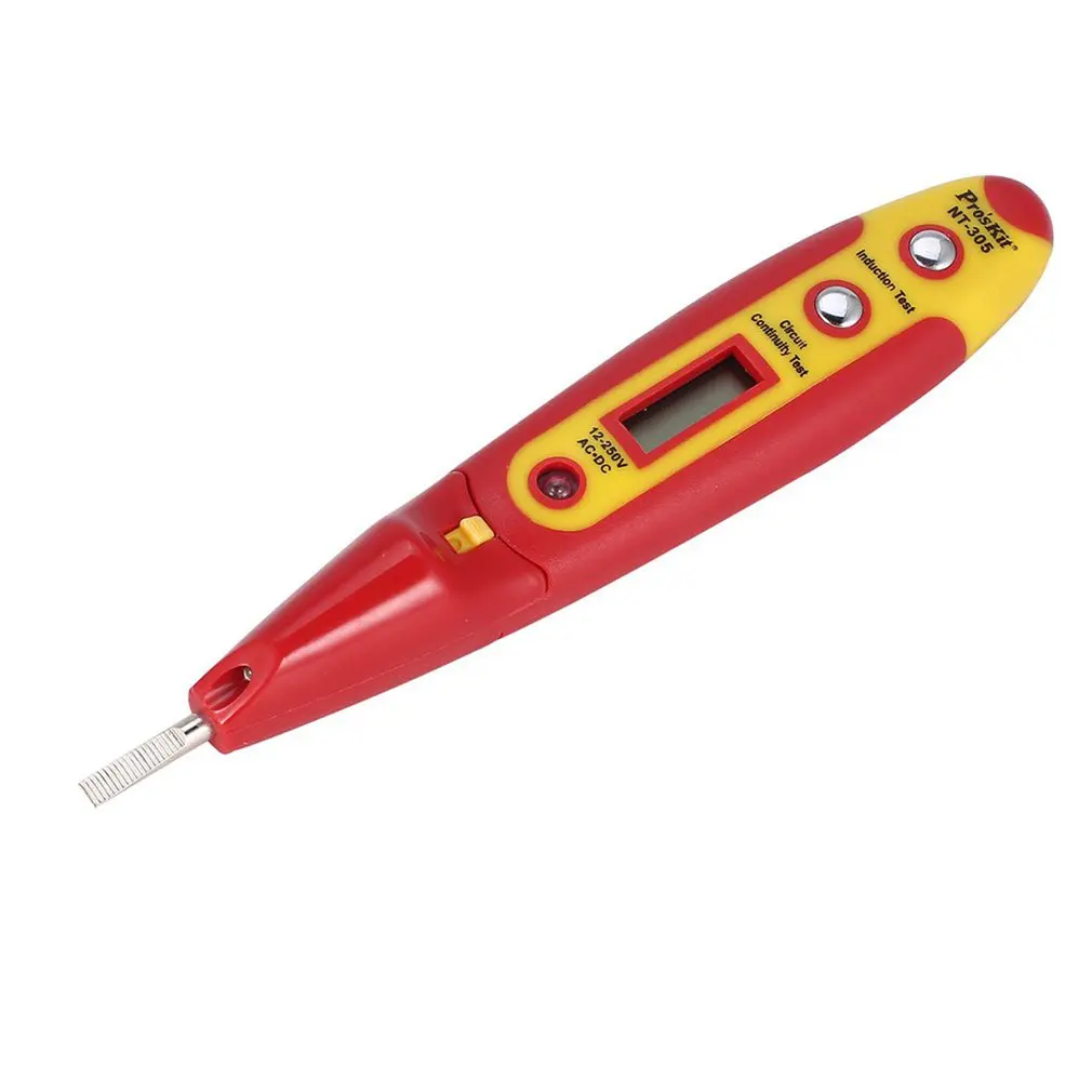 

Цифровой тестовый карандаш AC DC 70-250 В, Электрический светодиодный дисплей, детектор напряжения, тестовая ручка для инструментов электрика