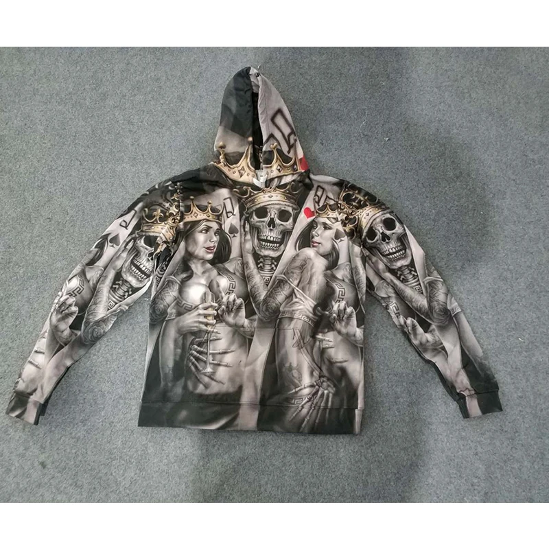 3D череп толстовки мужские спортивные костюмы модные пуловеры Брендовые пальто