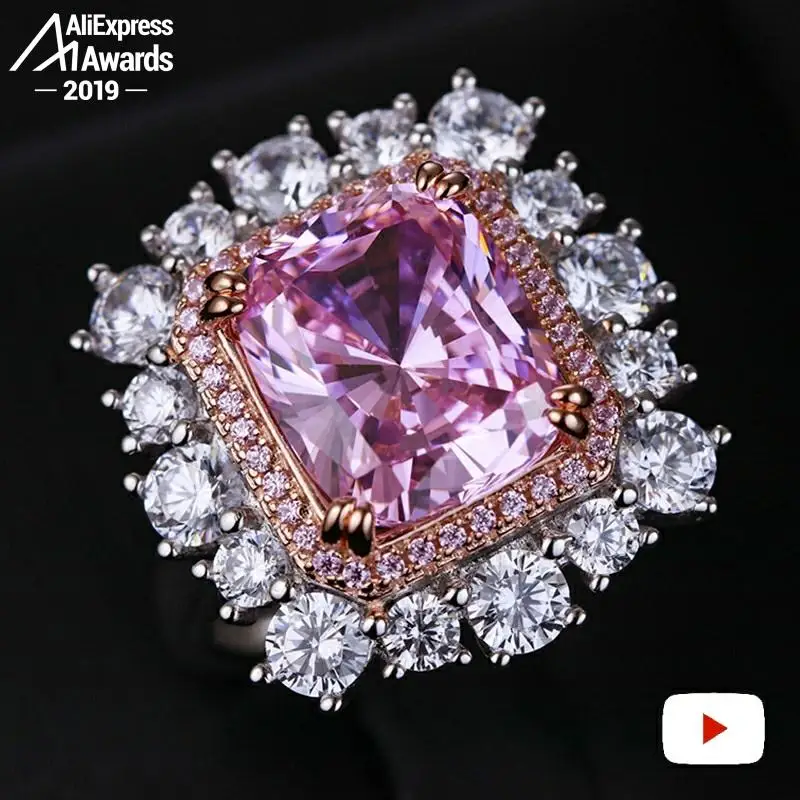 Кольцо из серебра 925 пробы с камнями цитрином сапфиром аметистом и Рубином |