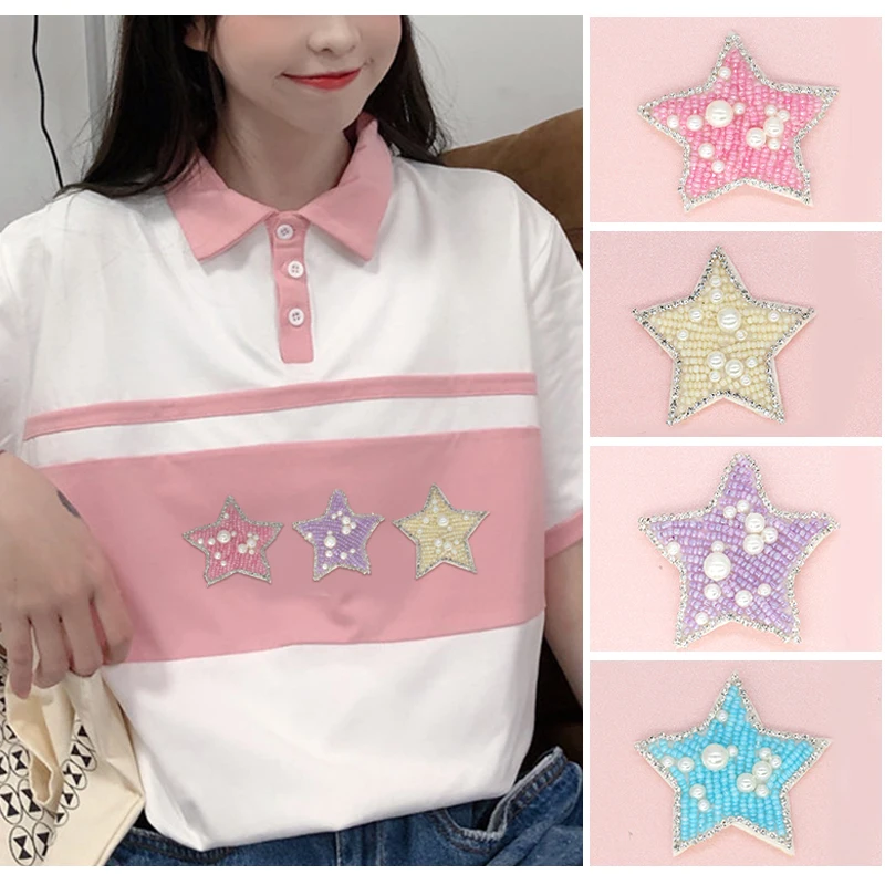 Декоративные накладки с бусинами и короной на одежде стразы декоративные