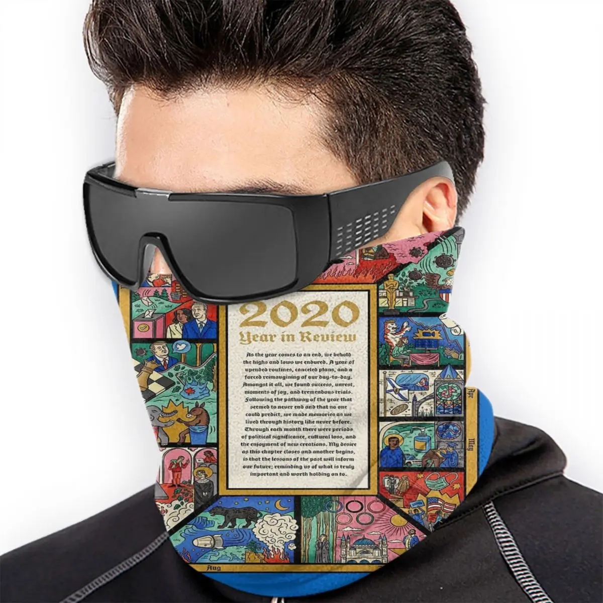 2020 год в обзоре Балаклава маска шарф бандана зимняя женская для мужчин и женщин |