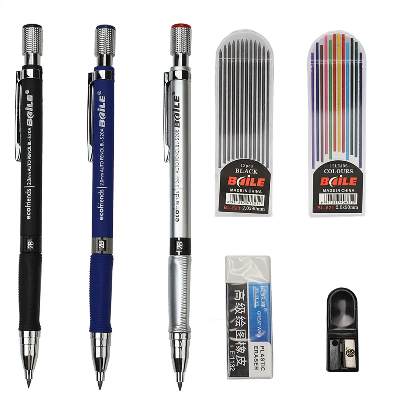 2 0 механический карандаш с толстым стержнем дополнительная покупка 12 цветов