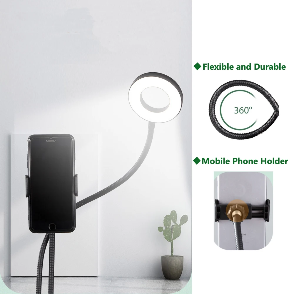 Светодиодная настольная лампа с зажимом USB светодиодный светильник для чтения и