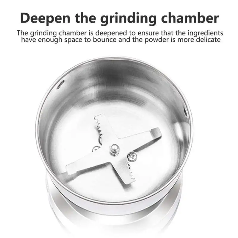 Coffee Grinder Powerful Electric Smash Machine Multifunctional Hebals Cereals Dry Food Mill Grinding | Дом и сад