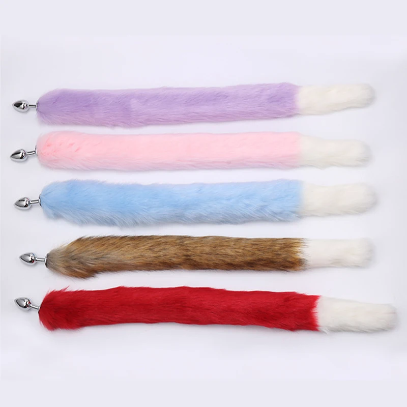 Анальная пробка Искусственная лиса пушистая стимуляция секс-игрушки для мужчин