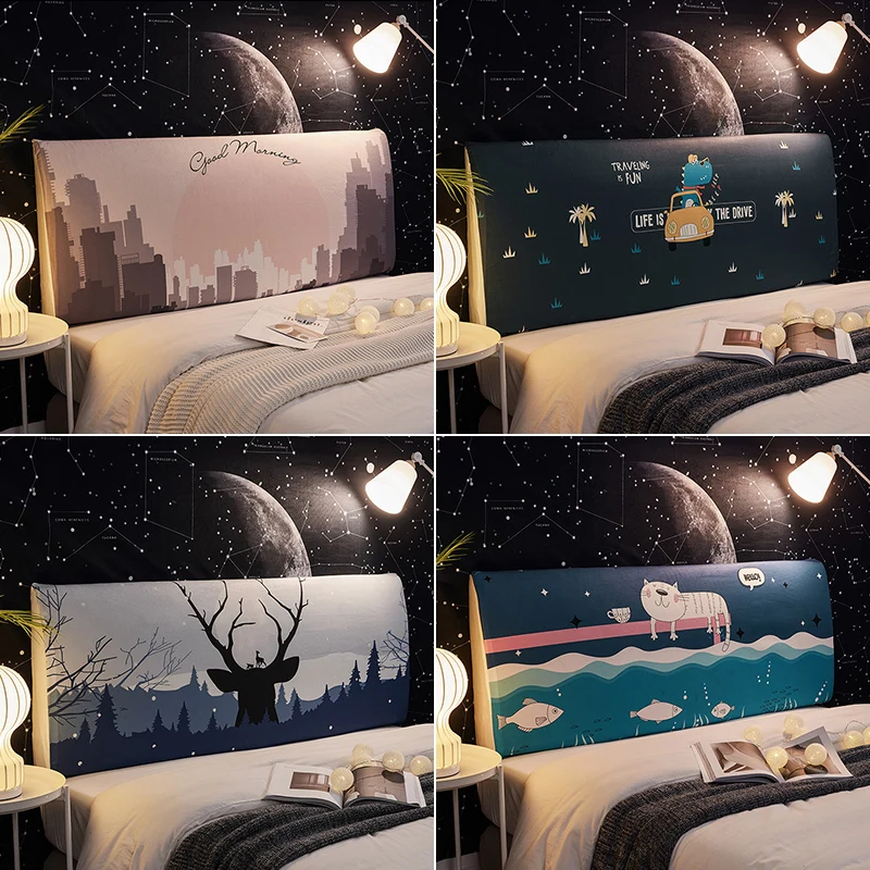 Полностью закрытый эластичный пылезащитный чехол для кровати в нордическом