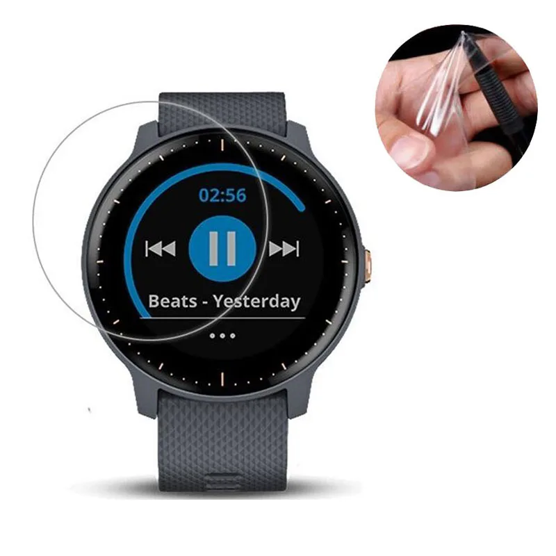5pcs Anti-shock Soft TPU Ultra Clear Protective Film Guard For Garmin Vivoactive 3 Music GPS Smart Watch Screen Protector Cover