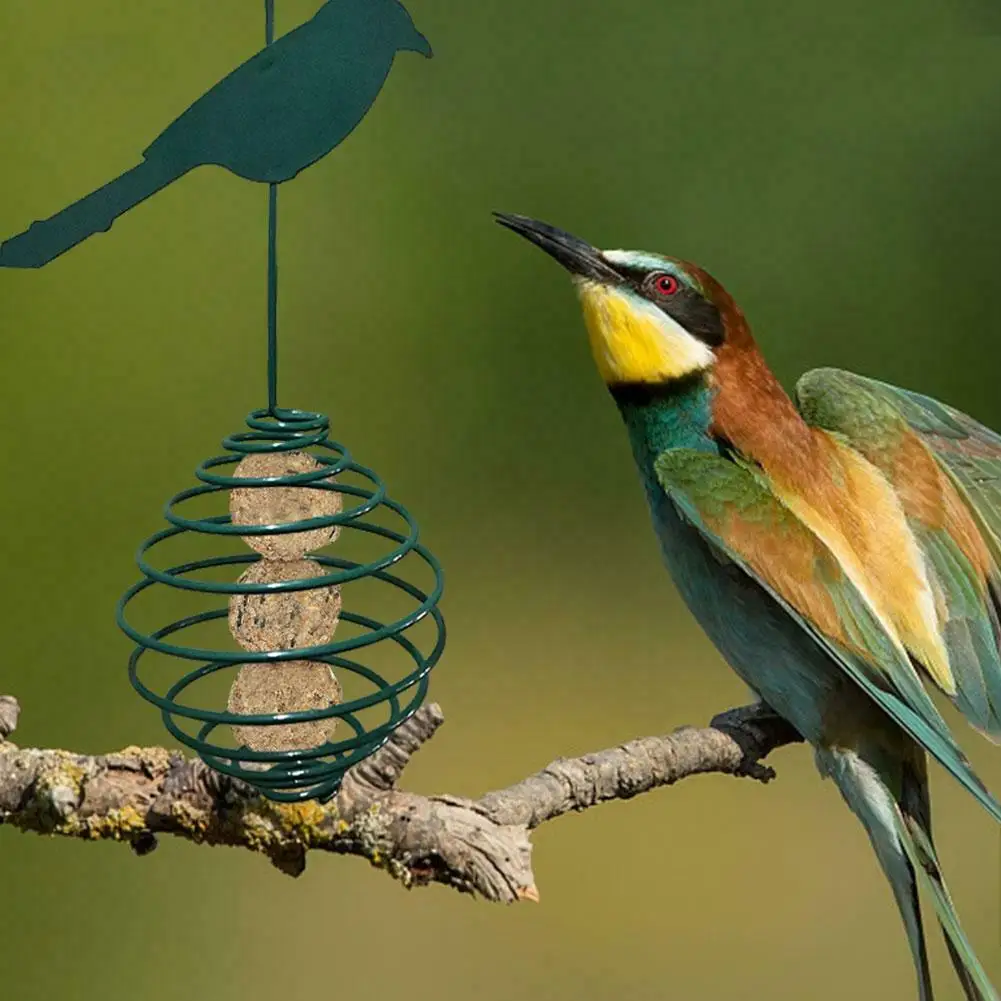 Садовая кормушка для диких птиц крючок подвешивание семян улицы кормления белки