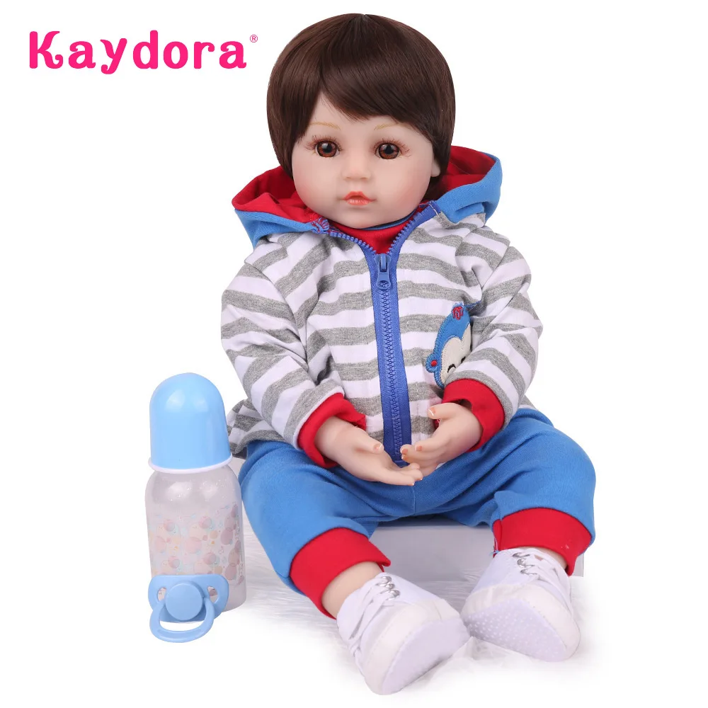 Милые мягкие силиконовые куклы Новорожденные 48 см очаровательные игрушки