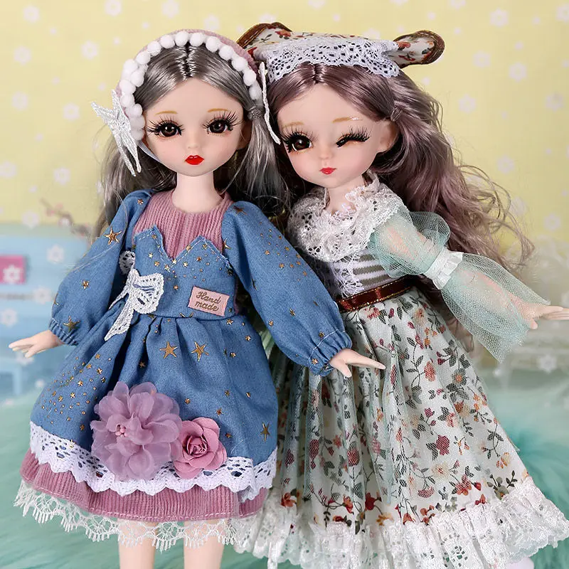 Новый 15 подвижные суставы 12 дюймов BJD кукла 30 см 1/6 макияж одеваем куклы с модная