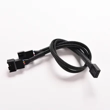1PC 4 Pin PWM Splitter 4Pin PWM Female To 3/4 Pin PWM Adapter Cable For Computer CPU Case Fan Sleeved Power Cable