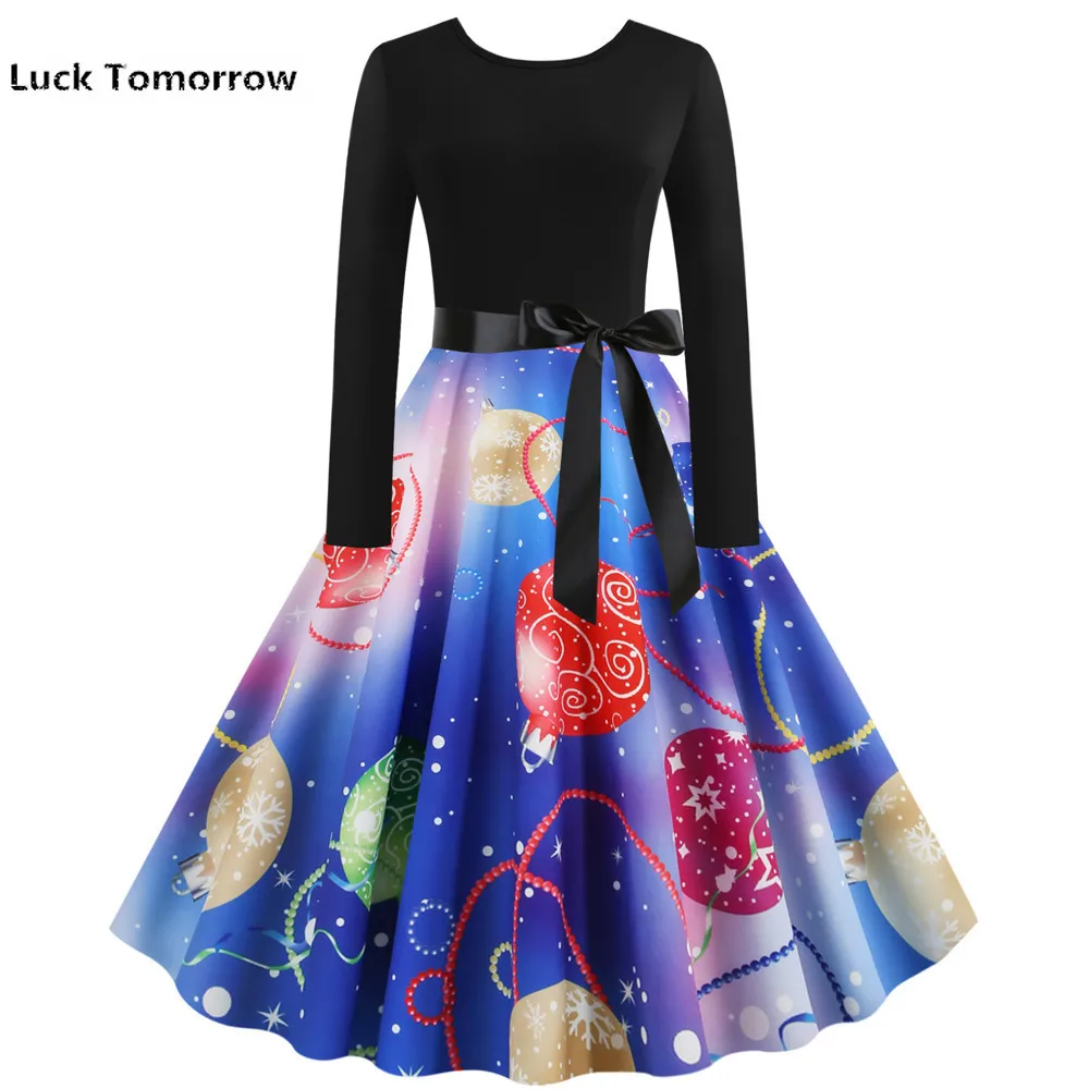 2019 осень зима с длинными рукавами элегантное Винтаж вечерние Повседневное