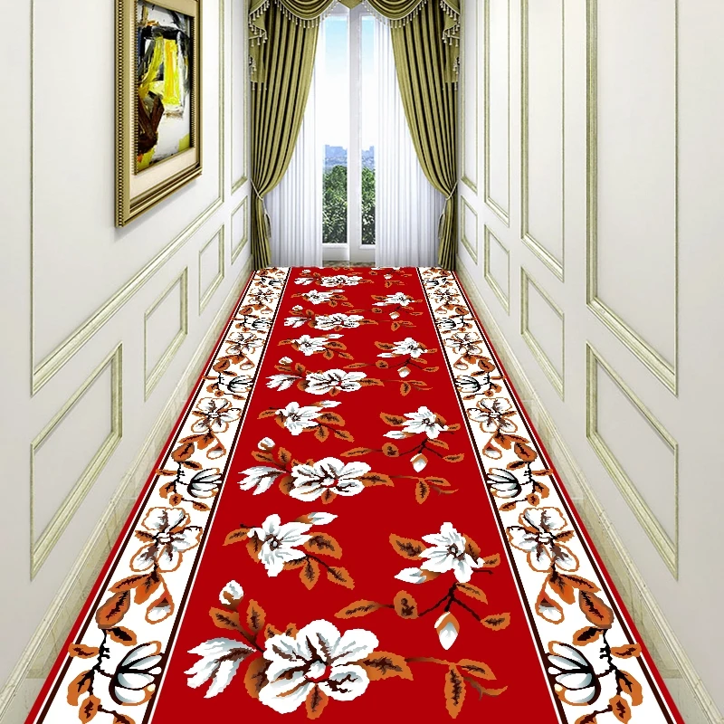 

3D Printing Flower Carpet Hallway Doormat Balcony Anti-Slip Long Rug Carpets for Living Room Home Bedroom Carpet Absorb Water