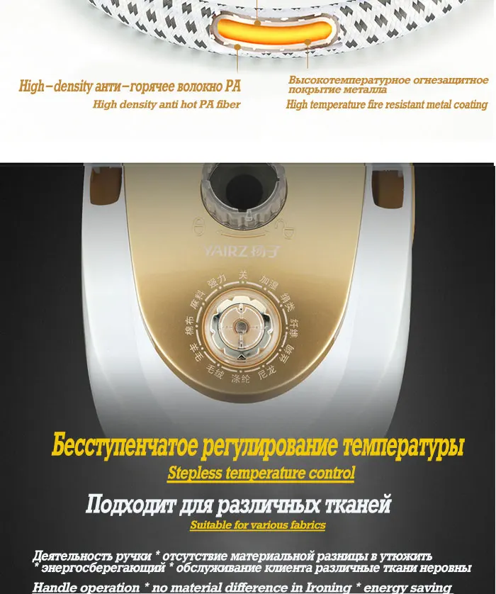 Бытовая электрическая гладильная машина двухполюсный отпариватель для одежды портативный ручной подвесной утюжок для одежды с паровой щеткой