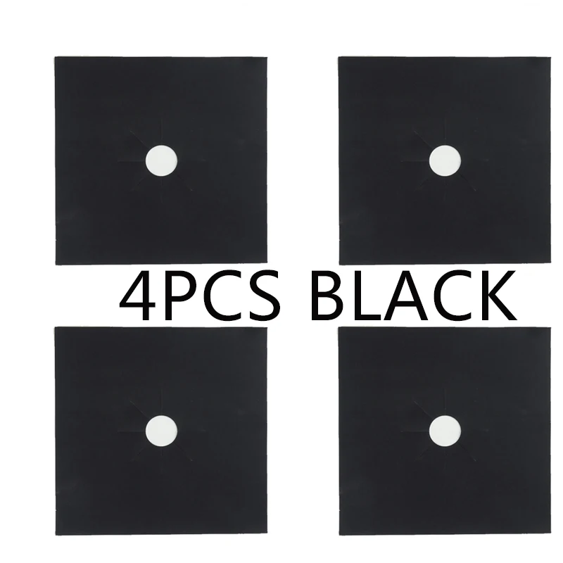

1/4PC Stove Protector Cover Liner Gas Stove Protector Gas Stove Stovetop Burner Protector Kitchen Accessories Mat Cooker Cover