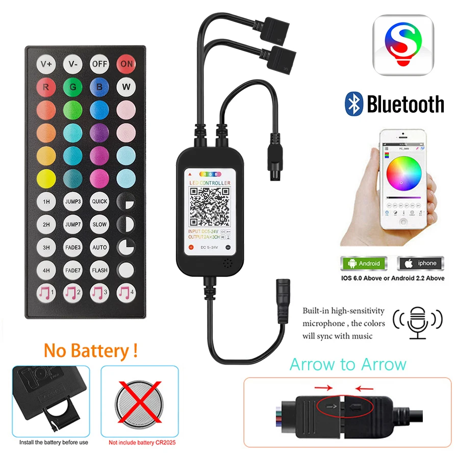 Светодиодные ленты светильник 12V Водонепроницаемый 5 10 м 15 20 Bluetooth RGB музыкальной