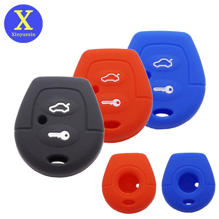 

Xinyuexin Remote Silicone Key Cover Fob Case Fit for Vw Polo Golf Passat Bora Sharan Skoda Octavia Fabia Seat Corboda Leon Ibiza