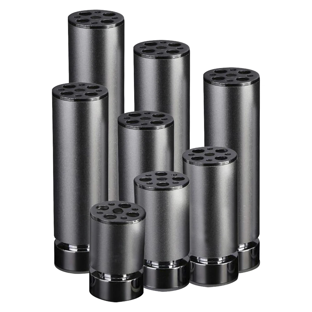 4PCS Aluminum alloy Furniture Legs Cabinet Table Round Shape 8mm Adjustable Feet 50mmx100mm Silver | Обустройство дома