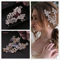 topqueen hp273 luxury bridal headband handmade hair tiara jewelry wedding rhinestone headpieces%c2%a0bridal wedding accessories