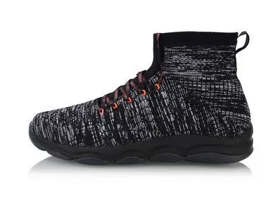 AFJN009-2H Li-Ning/мужская спортивная обувь без подушек, одноцветная, дышащая, с высоким вырезом, с подкладкой, как Носок, спортивная обувь AFJN009 SOND18 - Цвет: AFJN009-2H