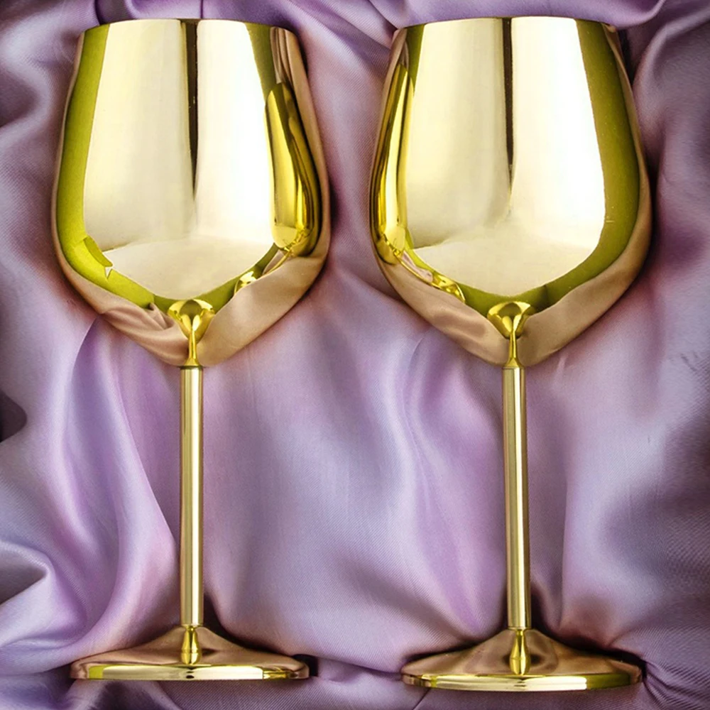 

QUEENBAR из 2 предметов вина Стекло комплект Нержавеющая сталь Кубок для шампанского вина Стекло дома вечерние чашки Бар Винный Кубок лучший по...