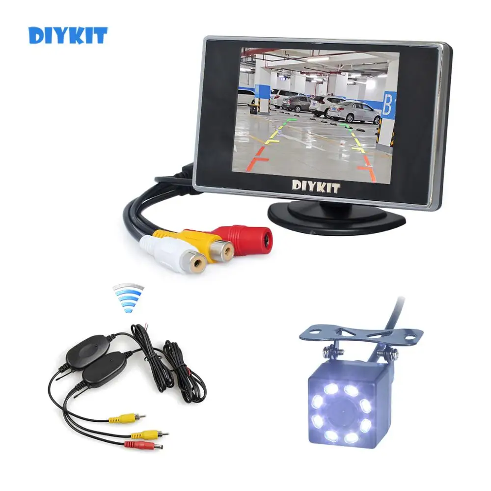 Система помощи при парковке автомобиля 3 5 дюйма ЖК дисплей|Мониторы для авто| |