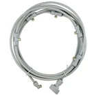 Новая Серая система охлаждения от тумана с адаптером 34 дюйма, мистер для патио, сада, теплицы, батута для водяного пакета