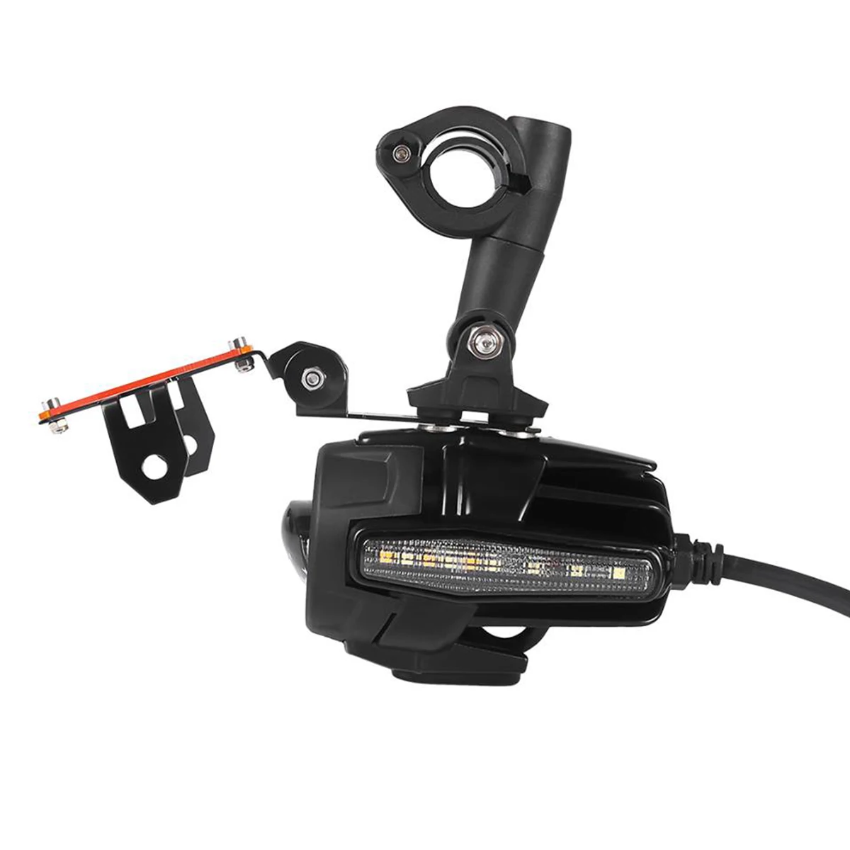 Белый Янтарный боковой свет мотоцикл светодиодный сигнальный фонарь