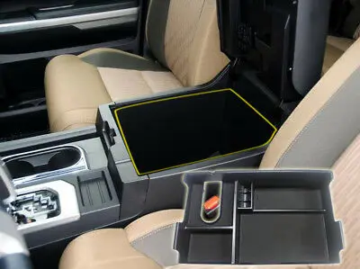 

Inner Center Console Armrest Organizer Storage Box For Toyota Tundra 2014 - 2018