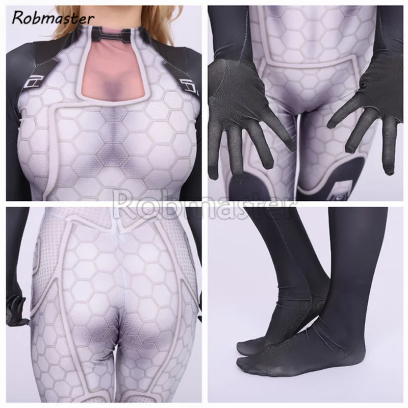 Костюм для косплея Миранды лаусона Mass Effect 3 эластичный костюм из спандекса