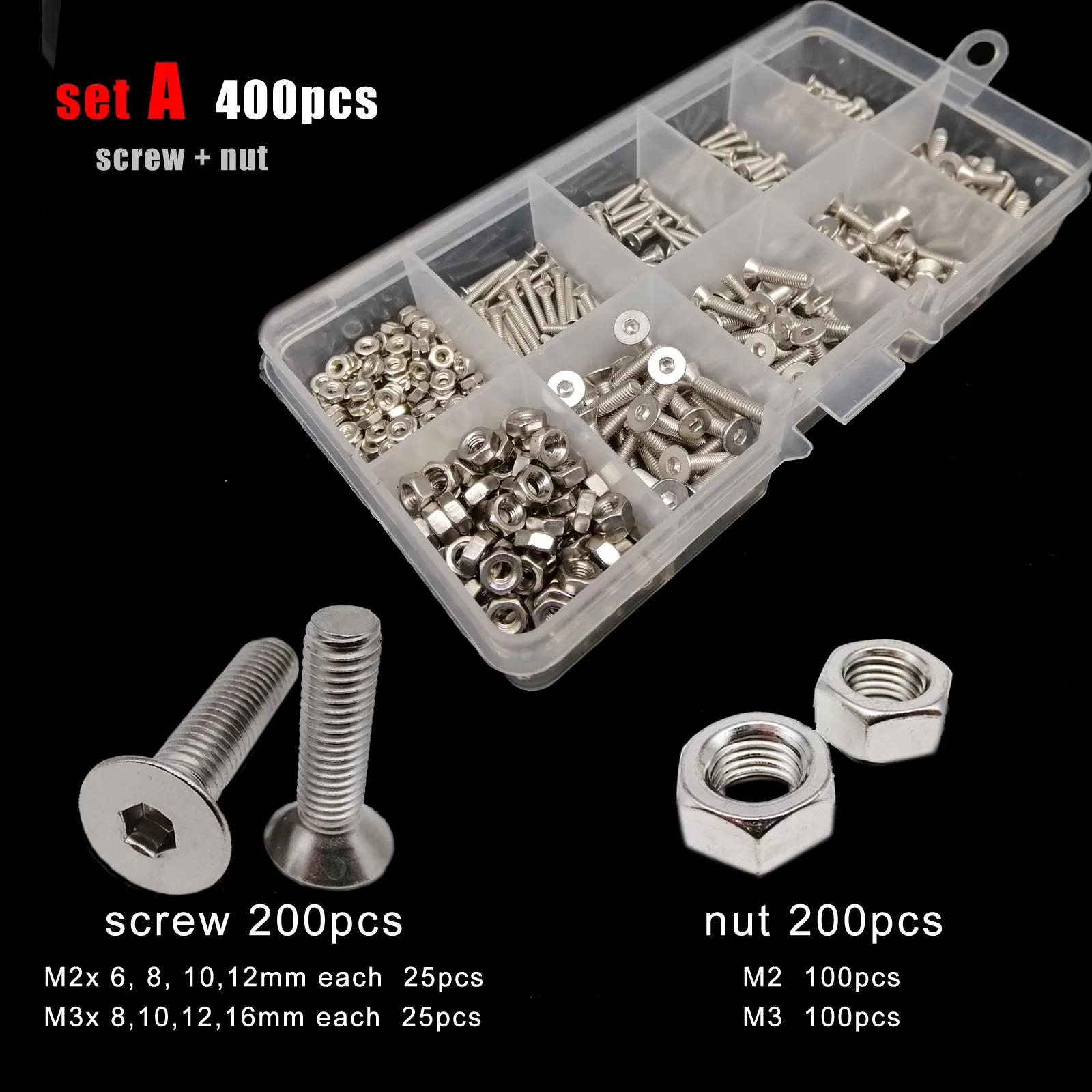 400/1140 шт. Шестигранная головка из нержавеющей стали|Винты| |