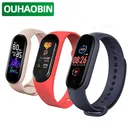 Смарт-часы 2021 M5, женские и мужские Смарт-часы с пульсометром для Android, Xiaomi, IOS, Смарт-часы, браслет с отслеживанием монитора